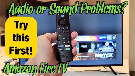 amazon fire tv audio issues.